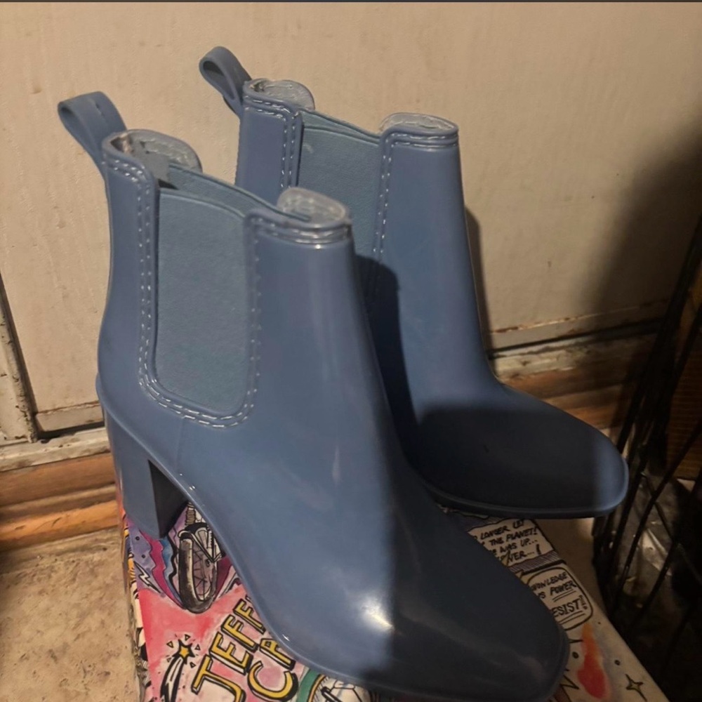 Jeffrey Campbell Sky Blue Heeled Boots